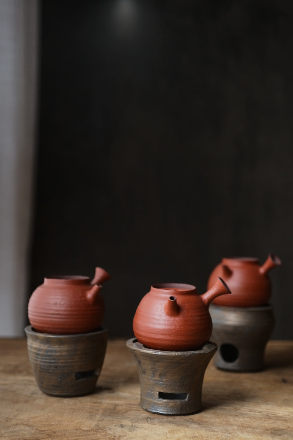 Red Clay Huishan Tea Kettle & Fenglu/Burner set (Cheng Wei)