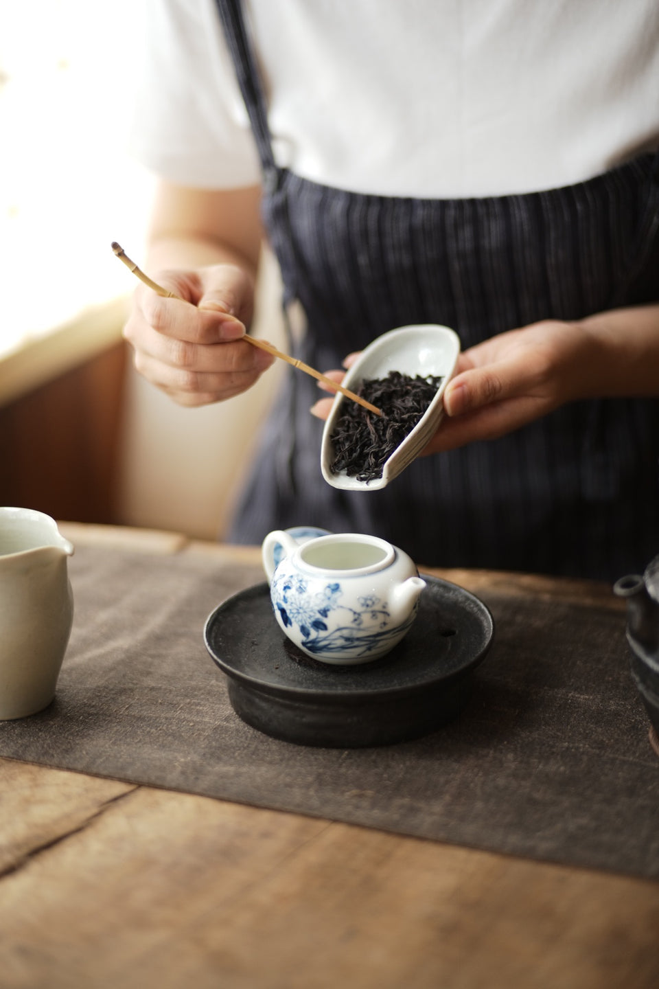 Melon-Grooved Cha Ze Tea Holder