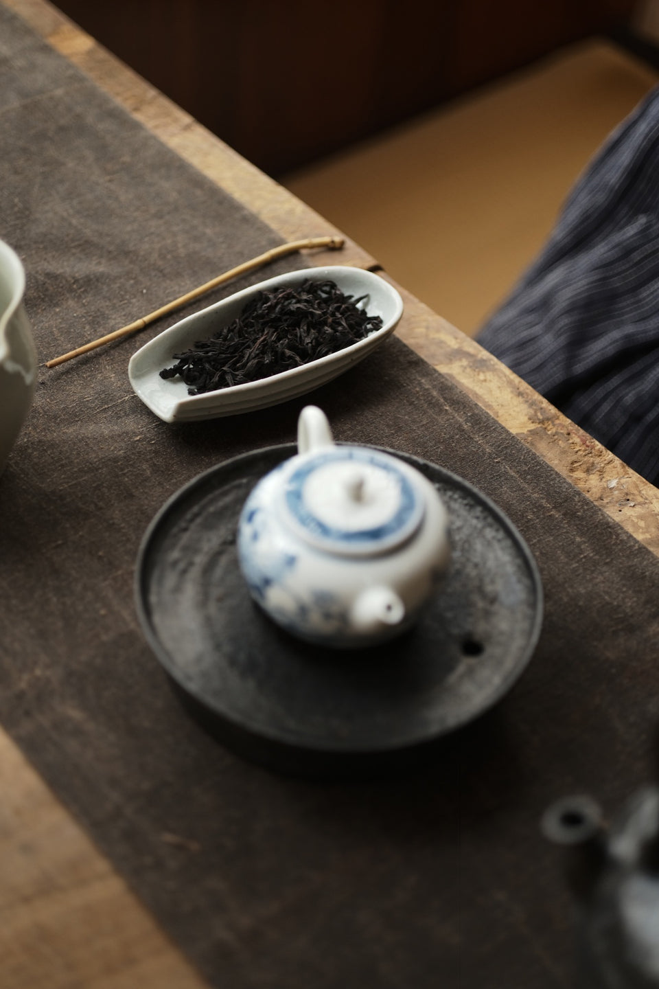 Melon-Grooved Cha Ze Tea Holder