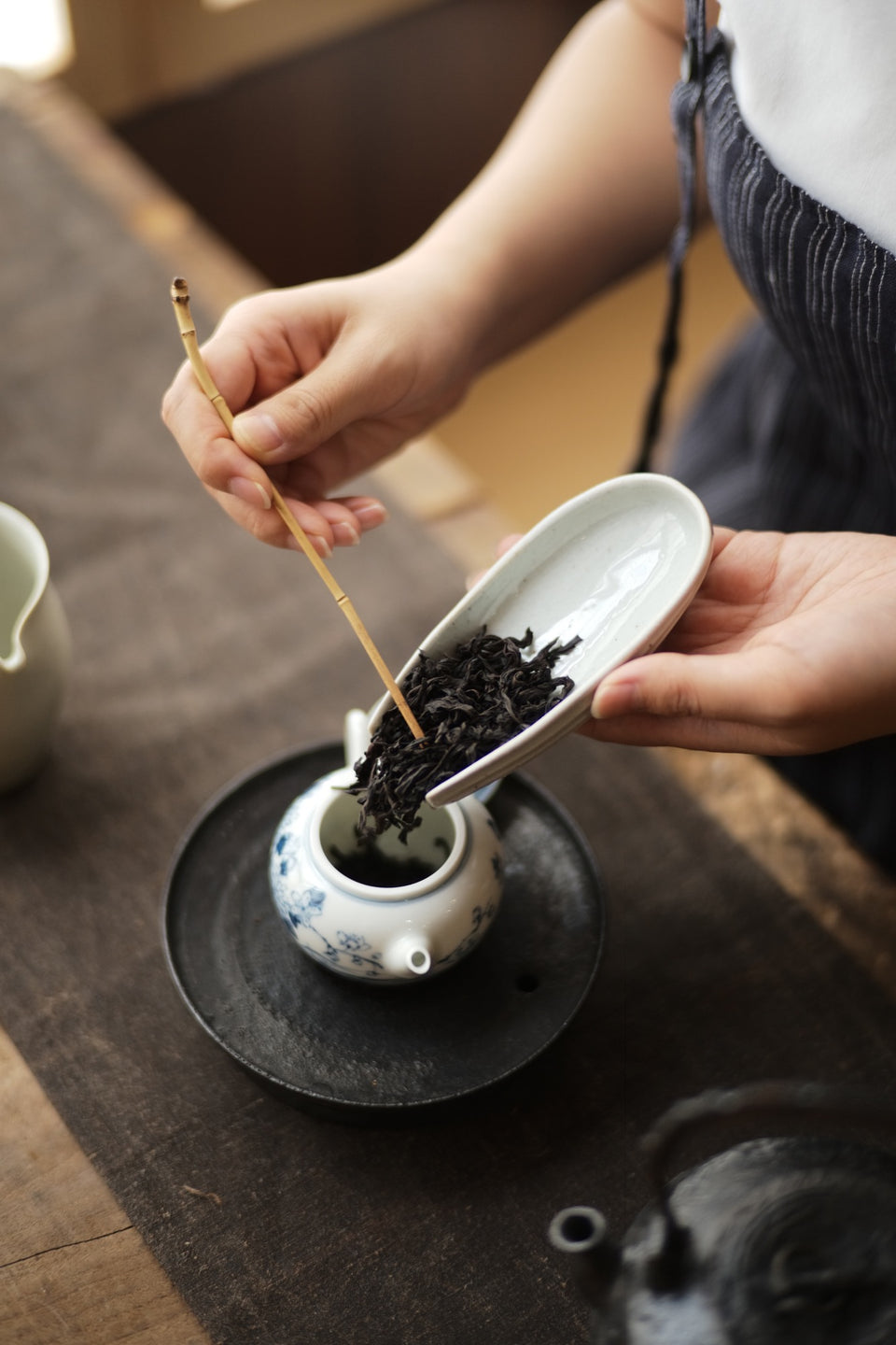Melon-Grooved Cha Ze Tea Holder