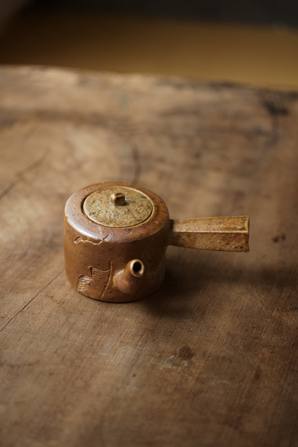Handmade Firewood-Shaped Side Handle Teapot - Xiao Yang