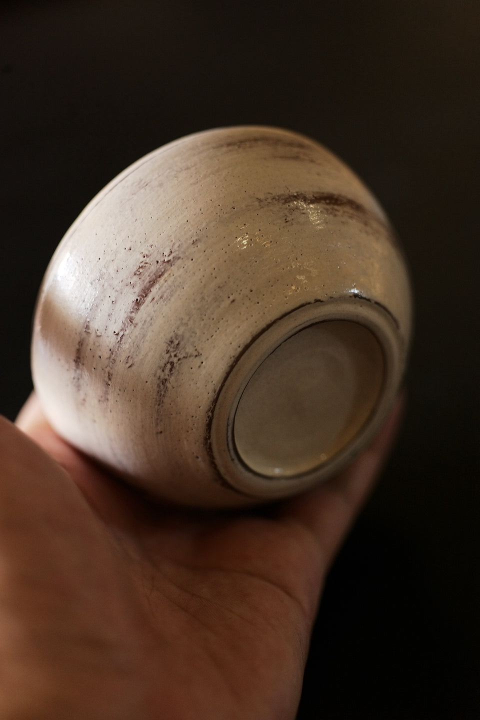 Sea Wave Jianshui with White Powder Glaze & Tin-Clad Copper Lid