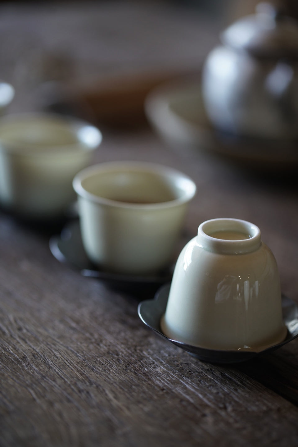 Gongfu teacups - off-white, multiple styles