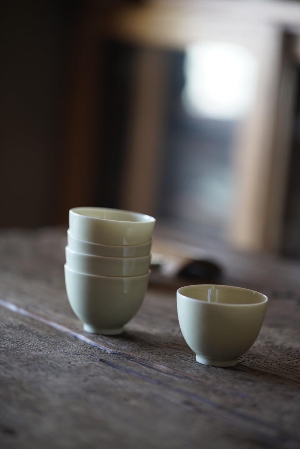 Gongfu teacups - off-white, multiple styles