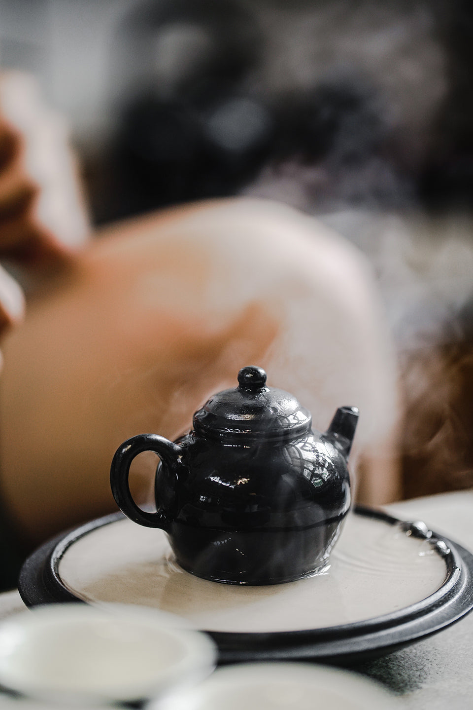 Matte Black "Egg-Shaped" Teapot