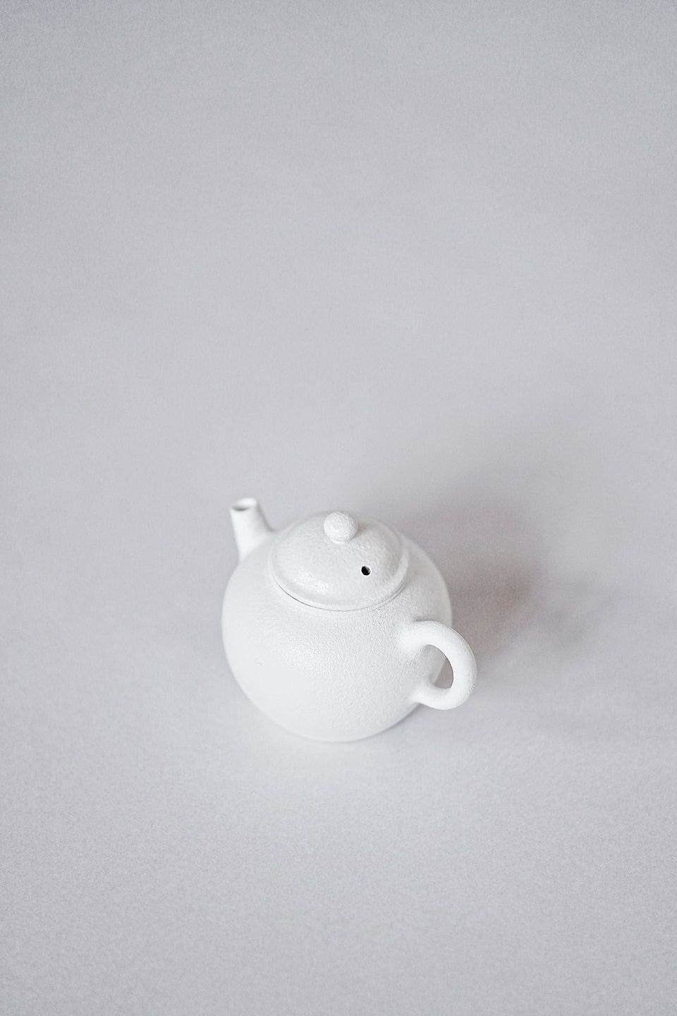 Matte White "Egg-Shaped" Teapot