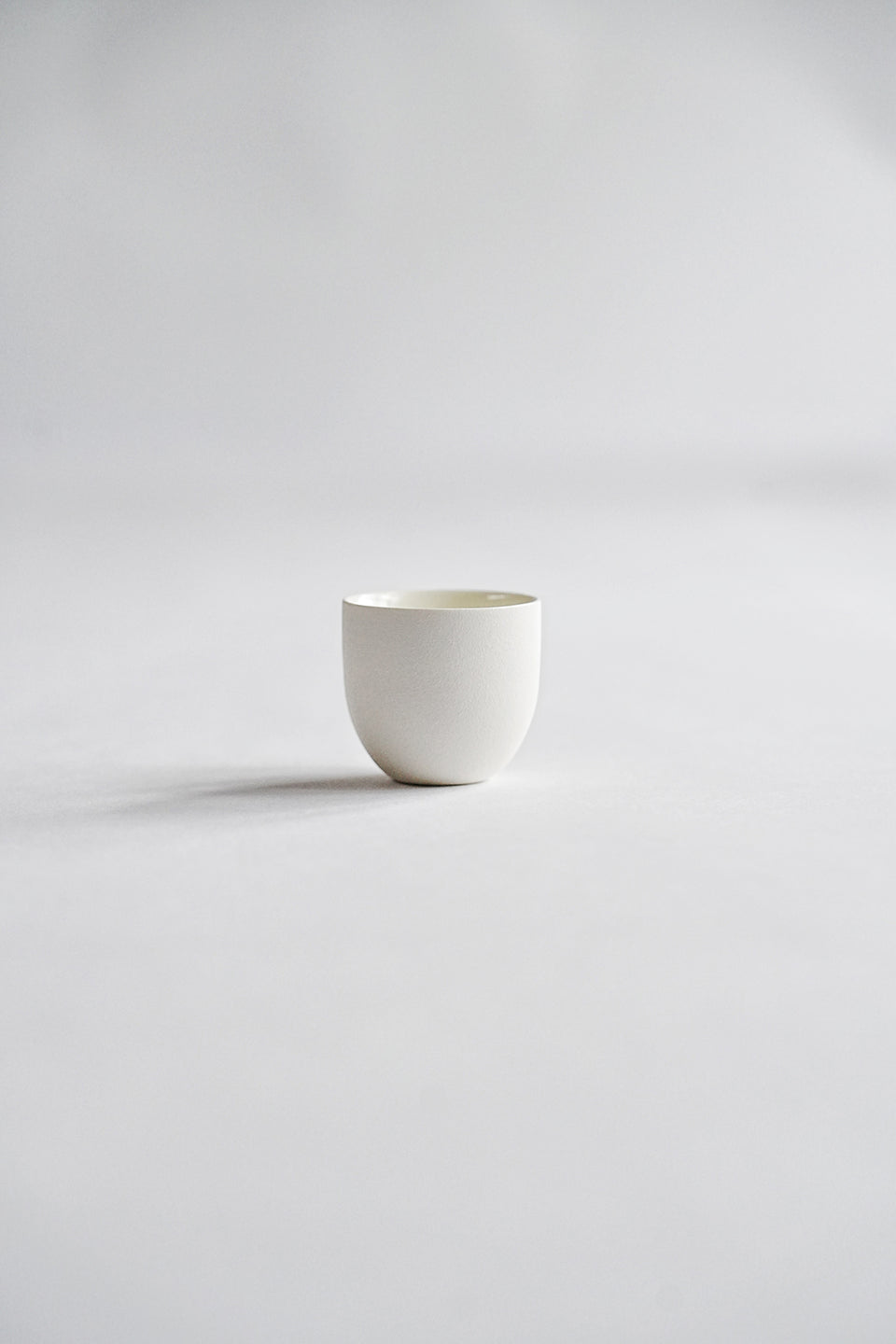 Eggshell White Teacup, Set of 5