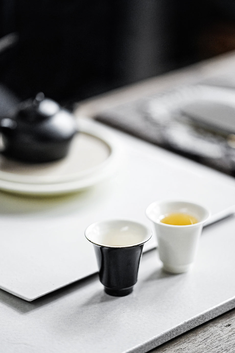 Blcak and White Gongfu Tea cup