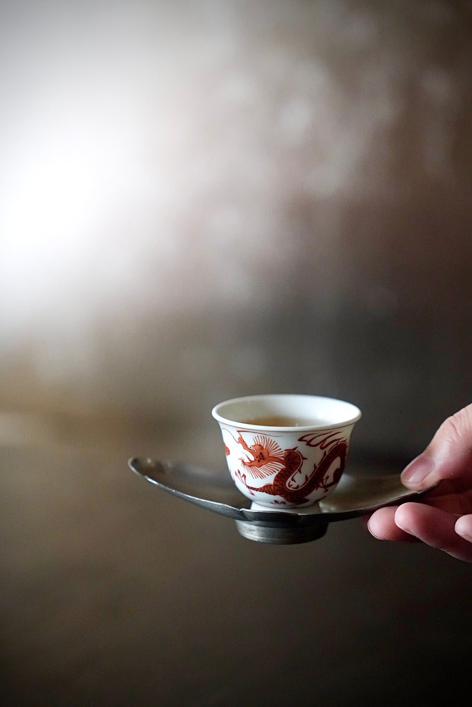 Red Dragon Teacup Set