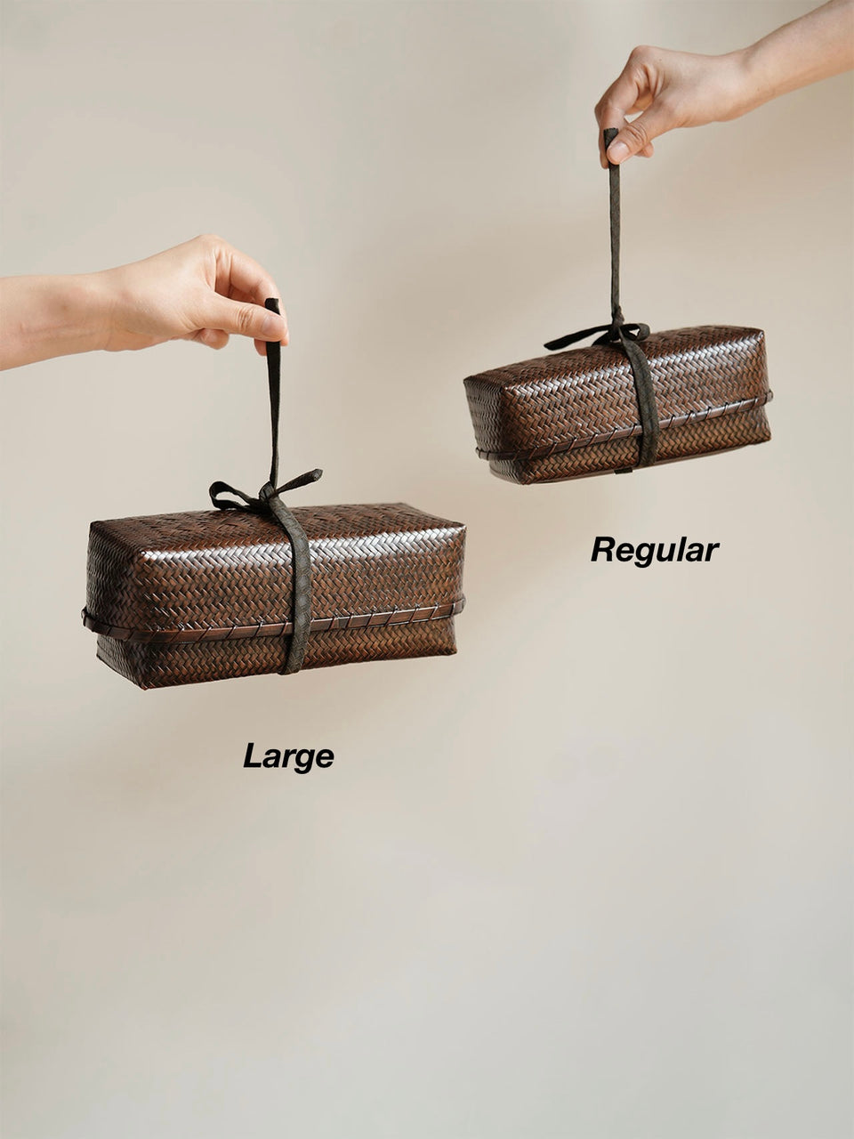 Handwoven Bamboo  Travel Tea Case