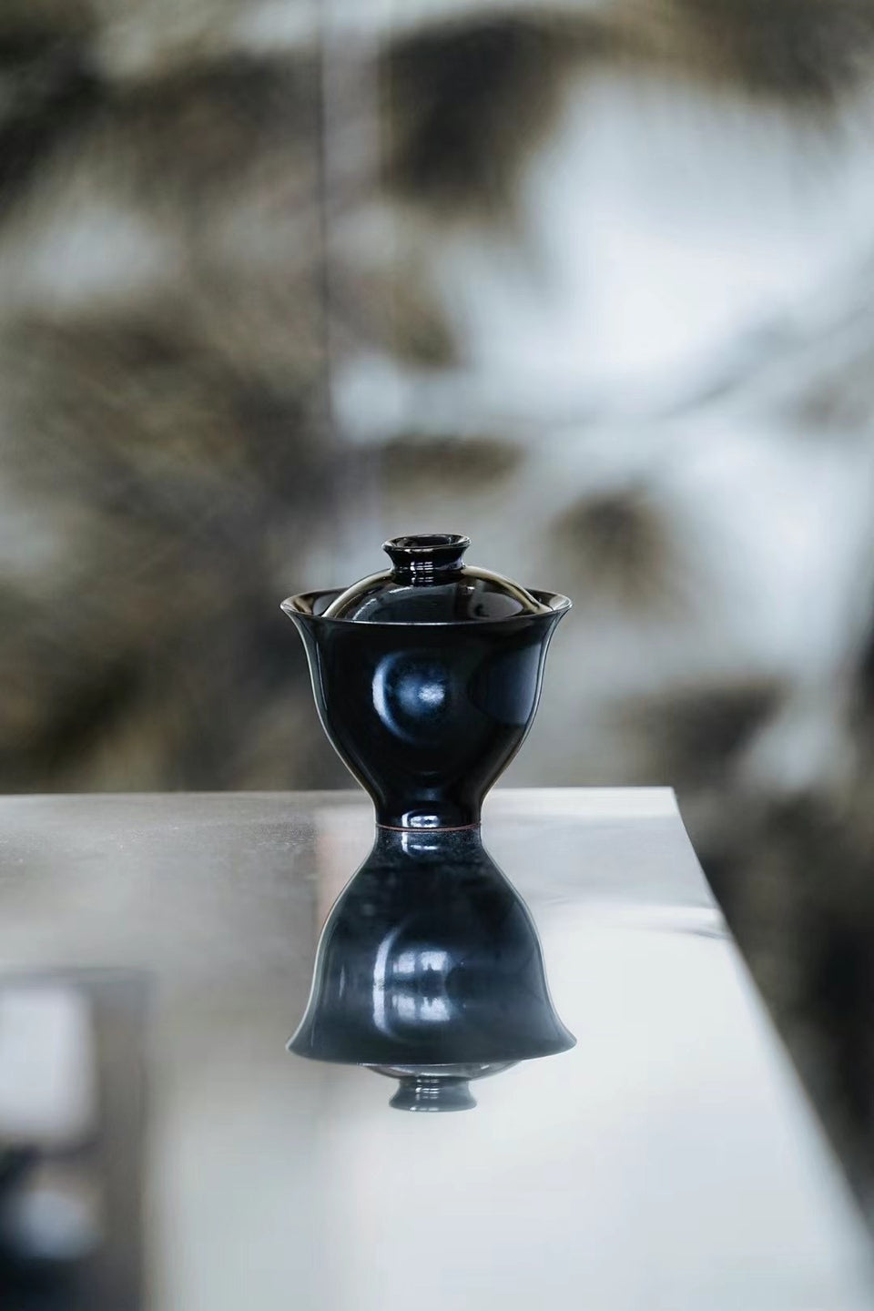 Simple Black Glazed Gaiwan – 120ml