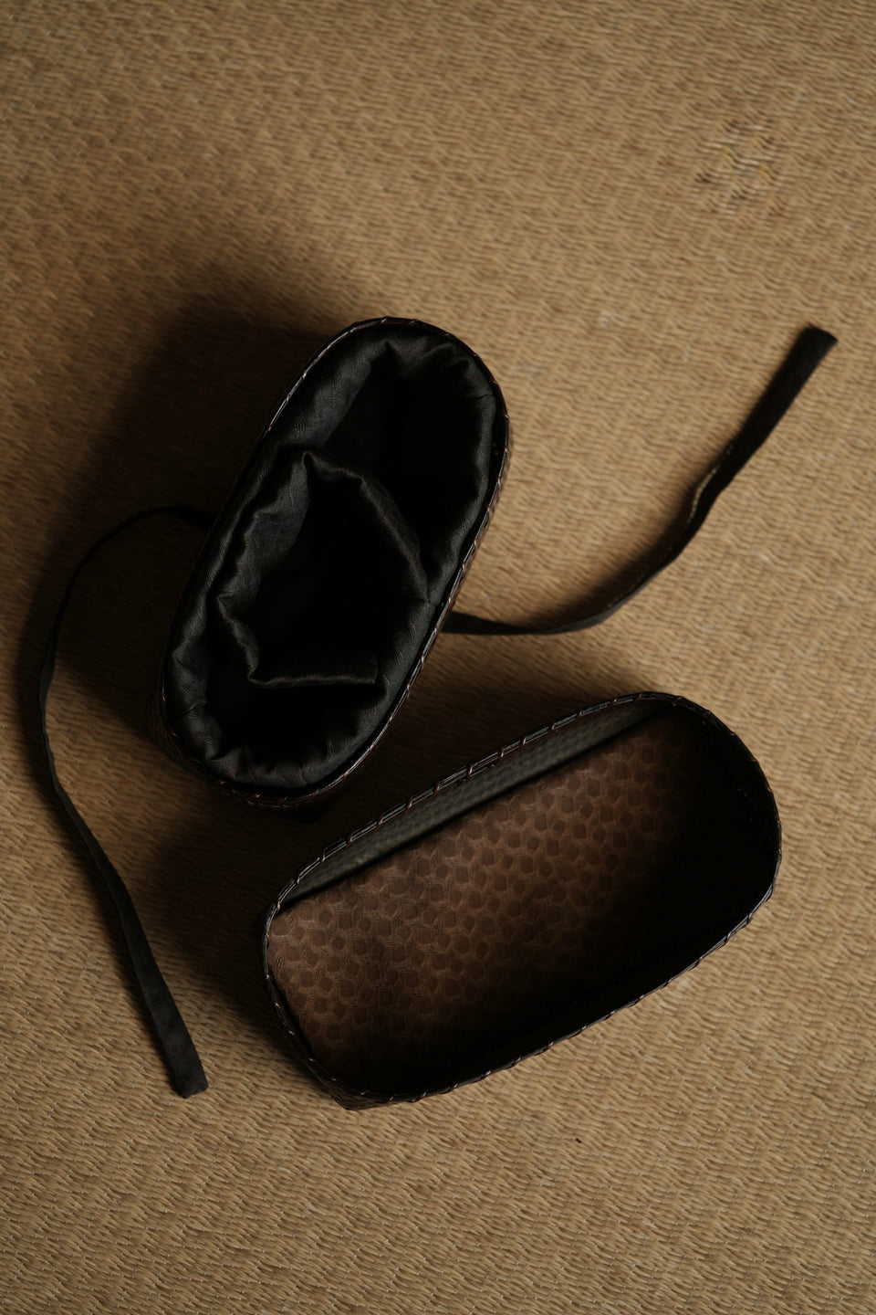 Handwoven Bamboo  Travel Tea Case