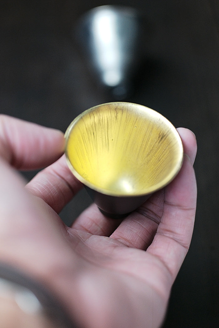 Precious Metal Glazed Douli Teacups
