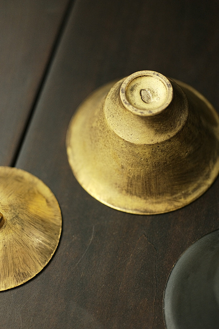 "Bamboo Hat" Gaiwan - Gold and Silver