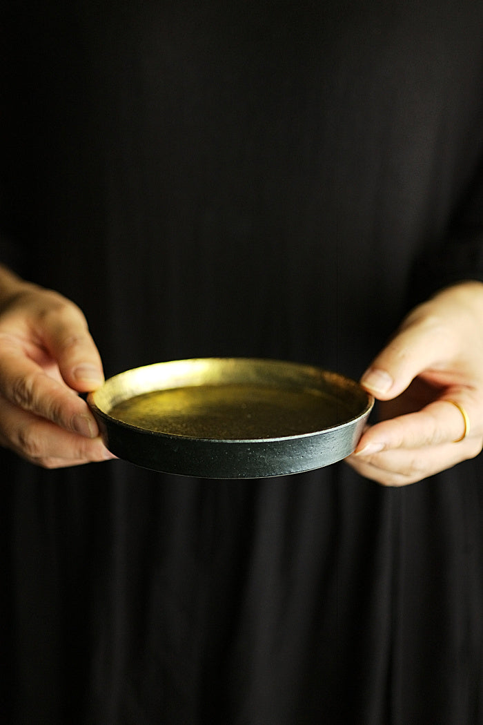 Elegant Simple Hucheng or Teacup Tray, Precious Metals series