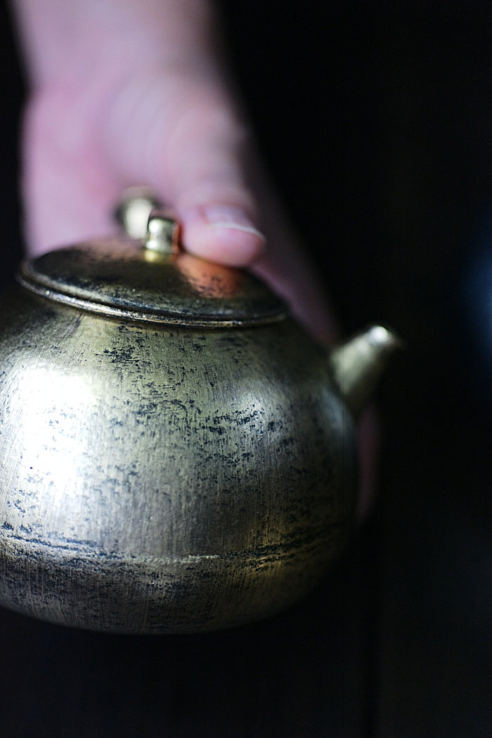 Brushed Silver Side-Handle Kettle