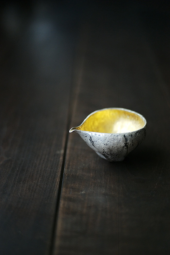 "Dragon Egg" Brushed Gold Gongdaobei Share Cup