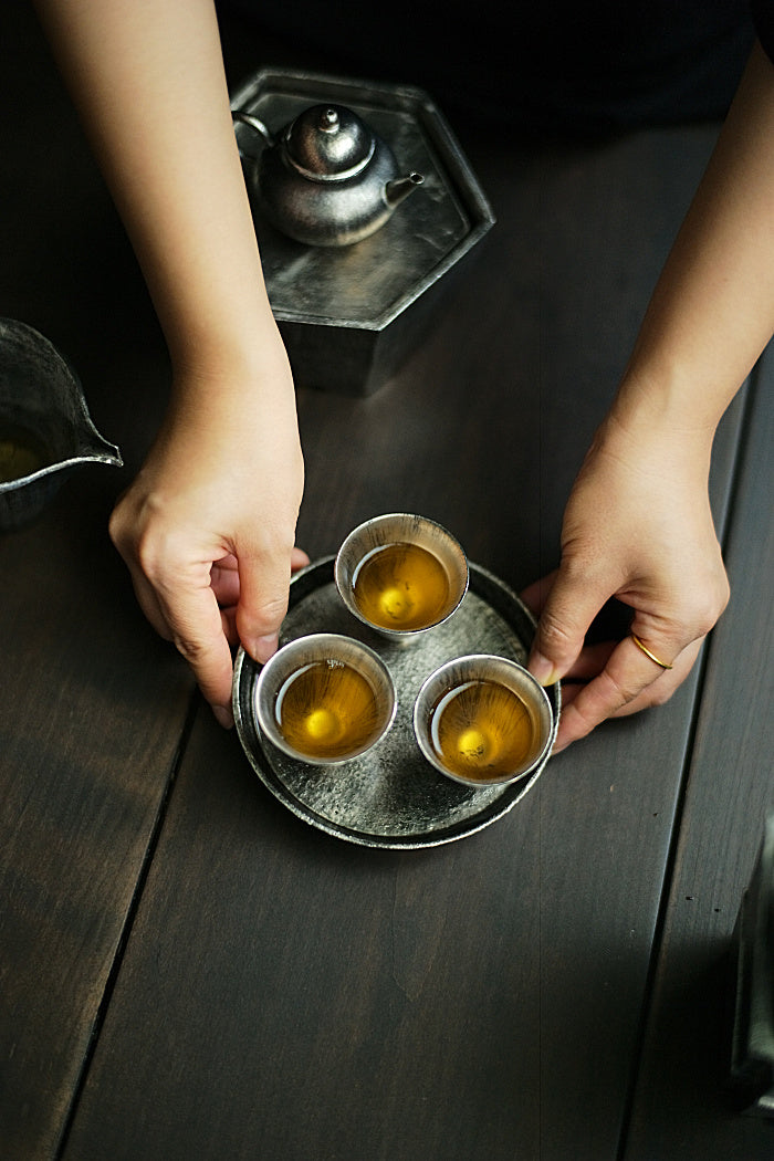 Precious Metal Glazed Douli Teacups
