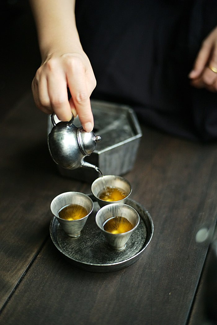 Precious Metal Glazed Douli Teacups