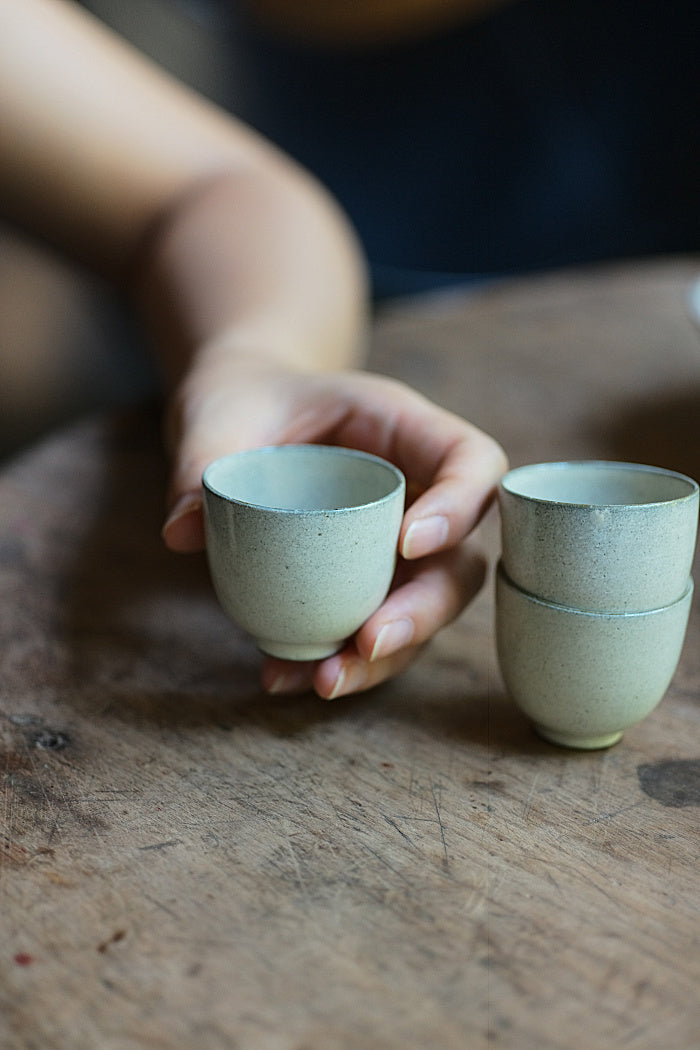 White Fenyin Powder Glazed Teacup
