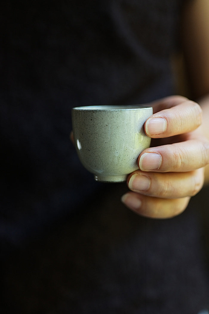 White Fenyin Powder Glazed Teacup