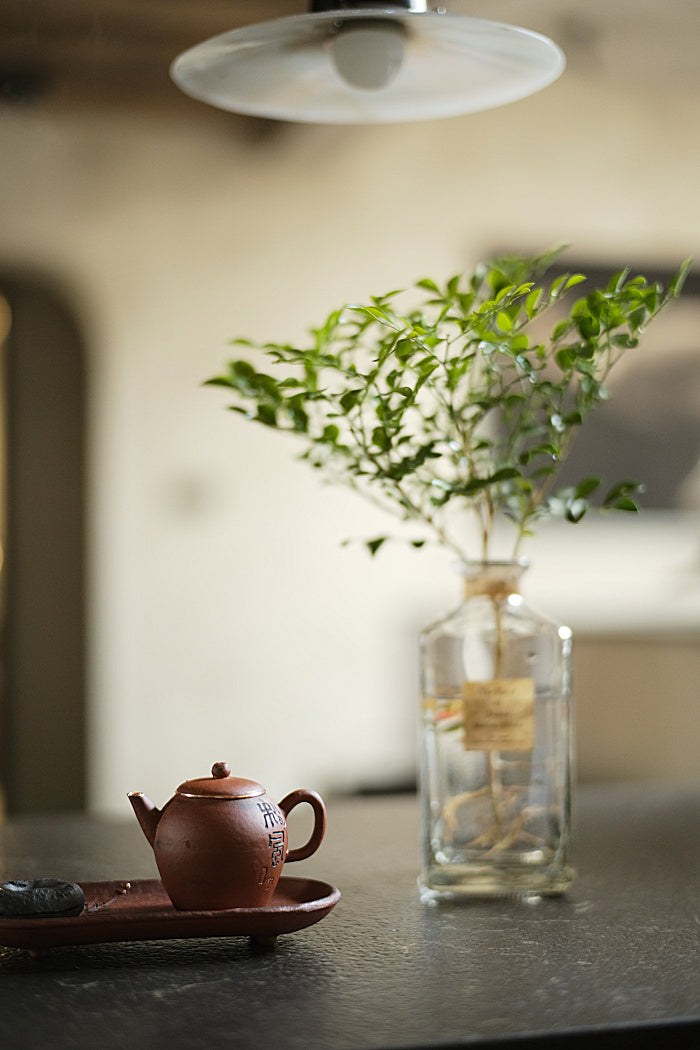 Calligraphy and Copper Huishan Red Clay Teapot #5