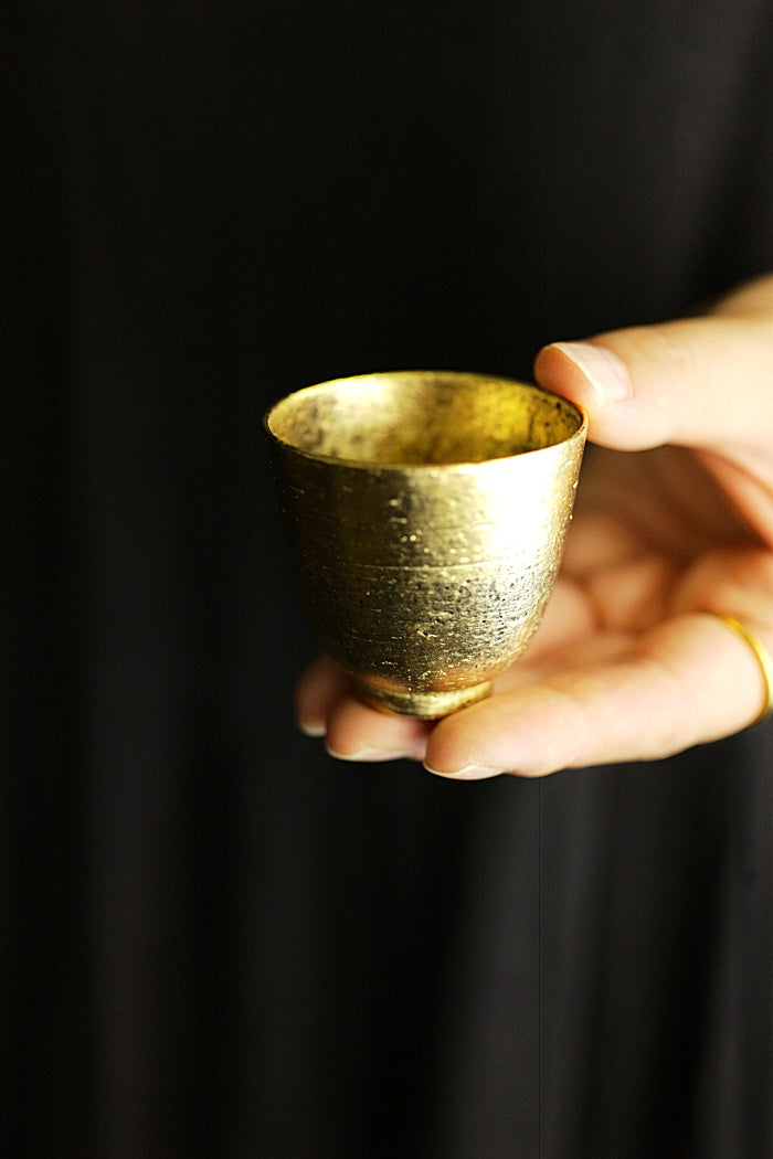 Precious Metal Glazed Bell Teacups