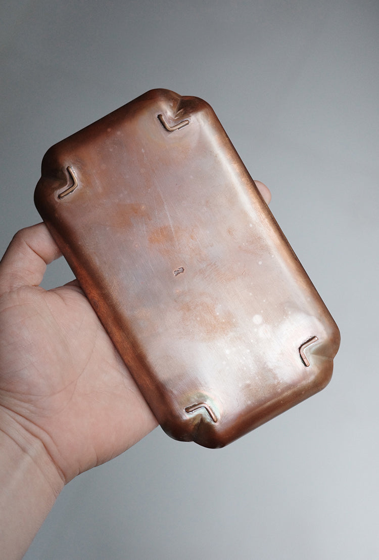 Copper "Haitangxing" Tea Tray