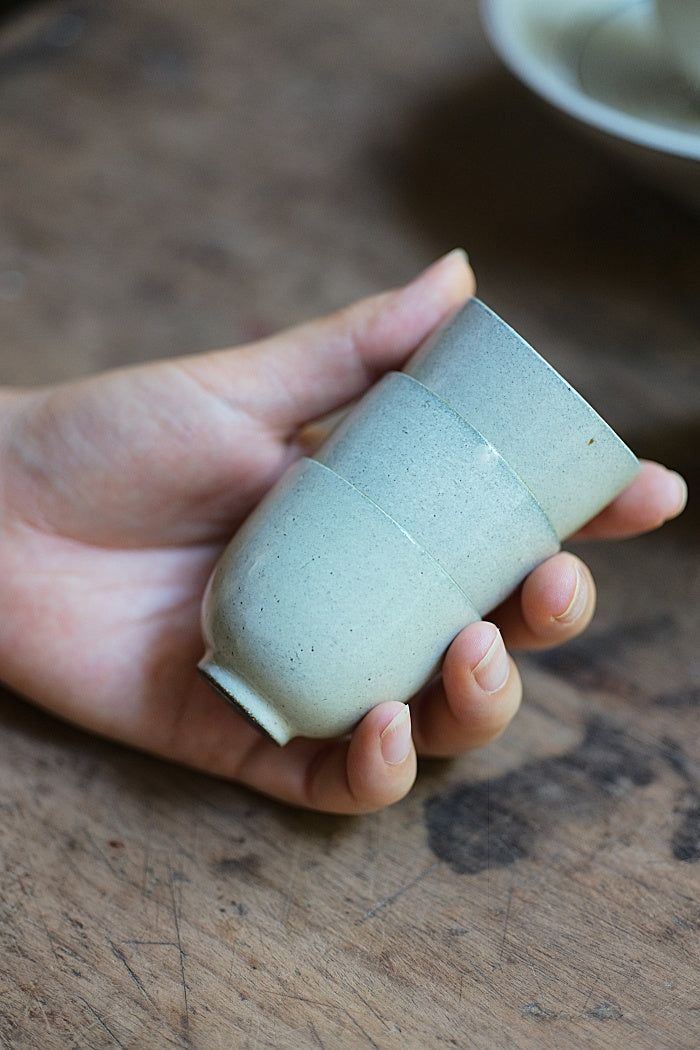 White Fenyin Powder Glazed Teacup
