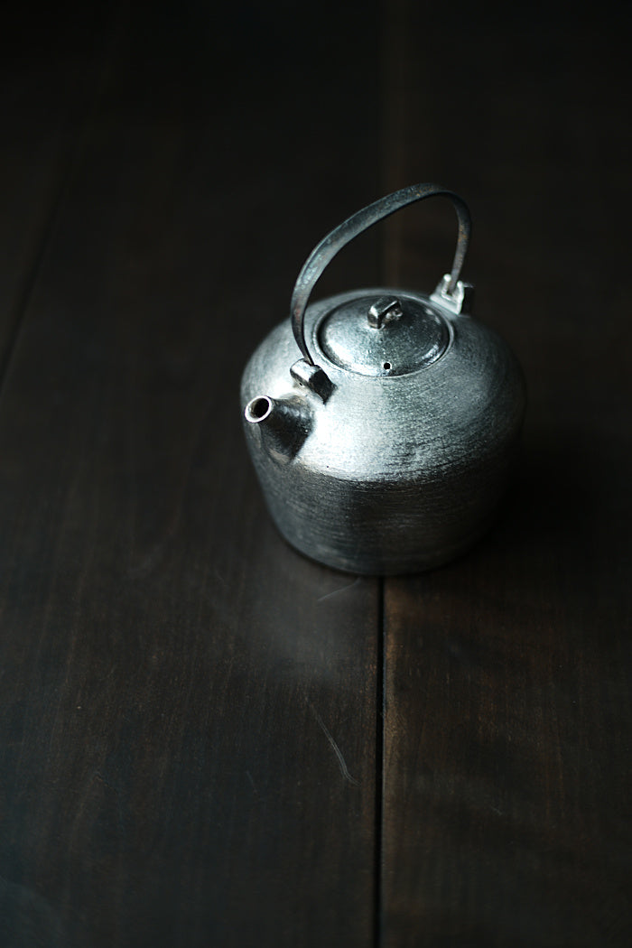 Silver & Iron Tea Kettle