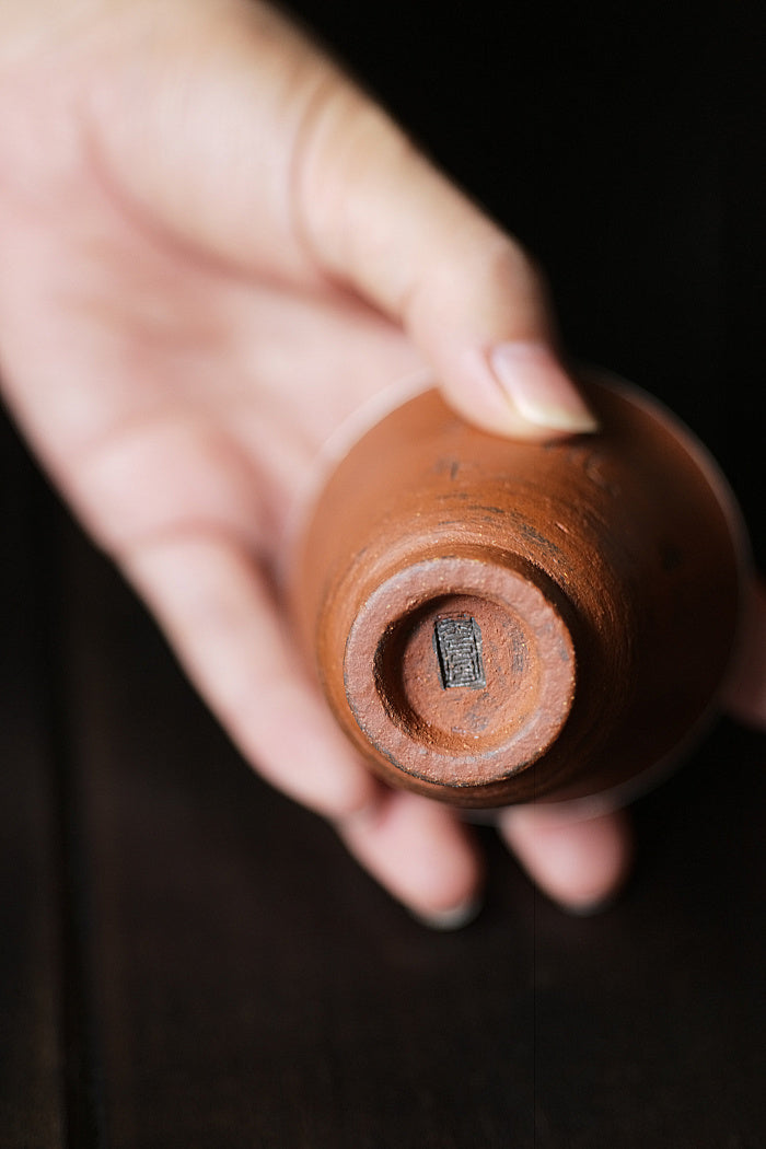 Bell-Shaped Hui Shan & Copper Host Teacup V2 by Cheng Wei