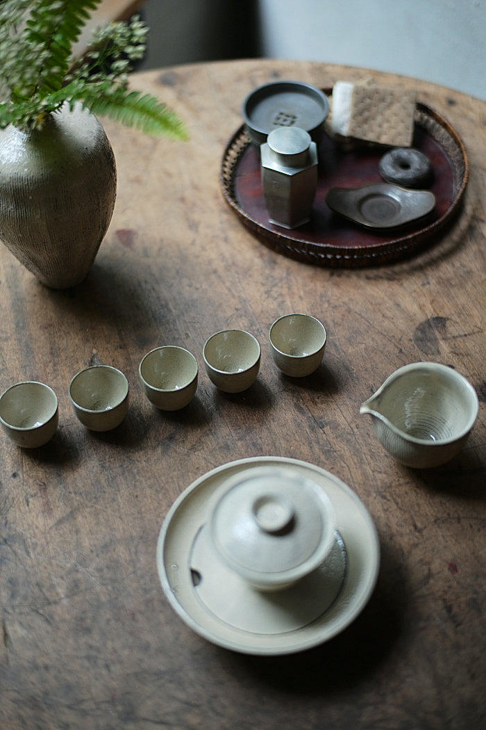 White Fenyin Powder Glazed Teacup