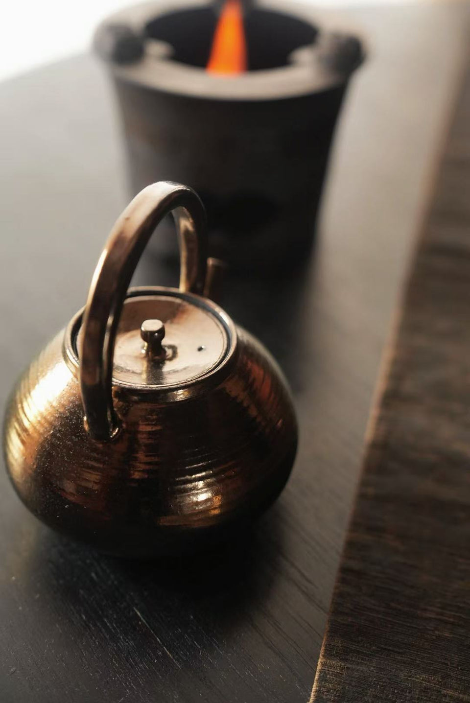 Golden Sunset Tea Kettle #2