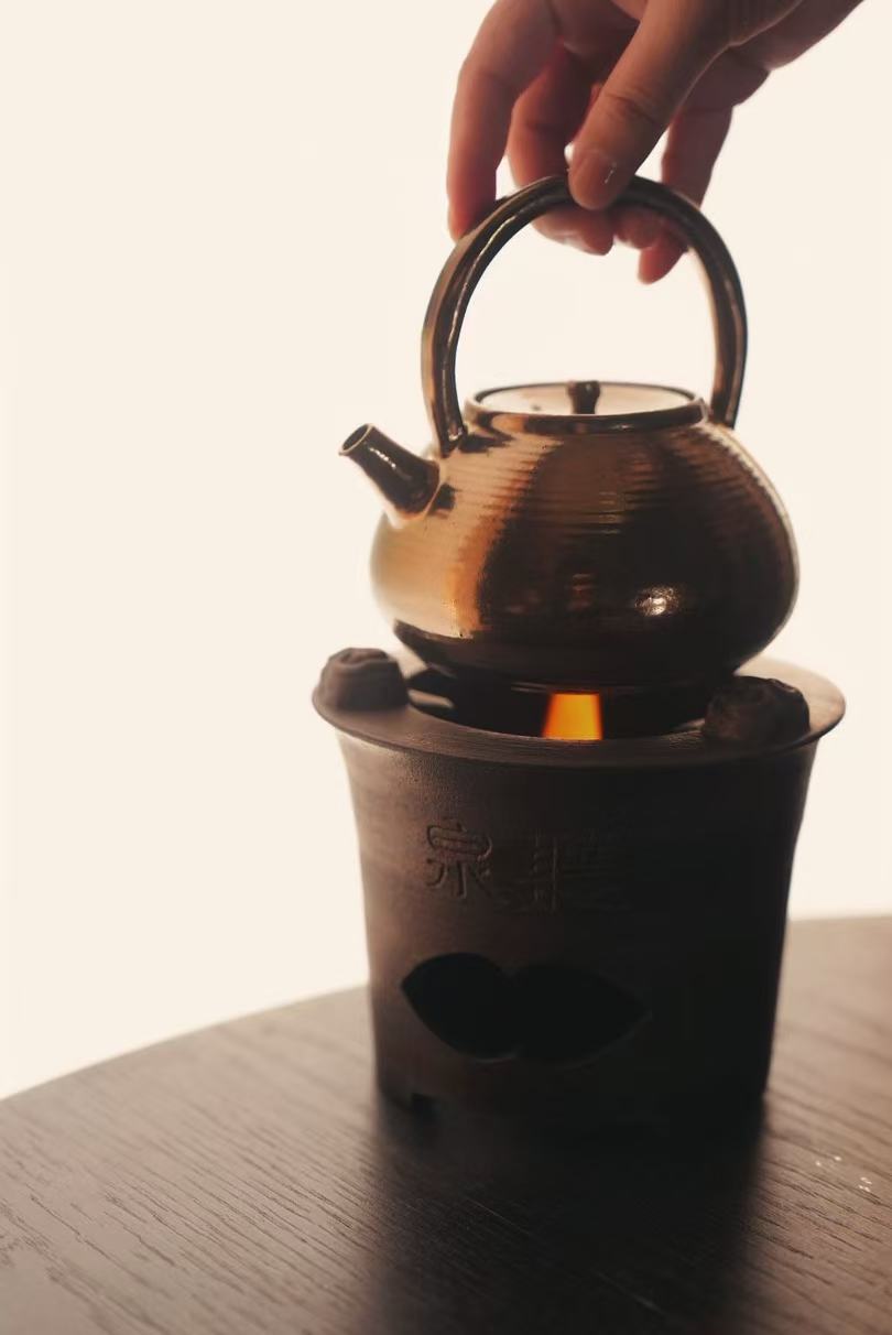 Golden Sunset Tea Kettle #2