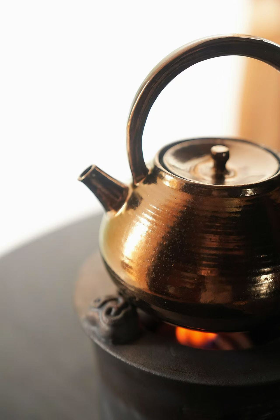 Golden Sunset Tea Kettle #2