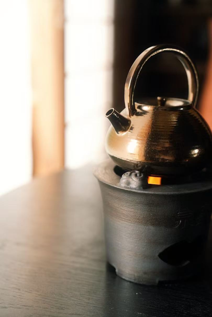 Golden Sunset Tea Kettle #2