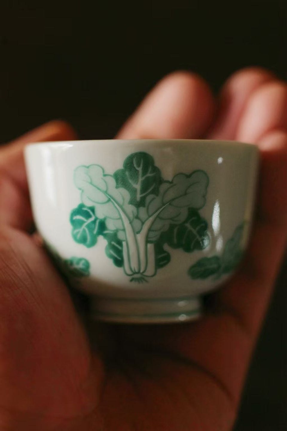 Jade Cabbage Host Teacup
