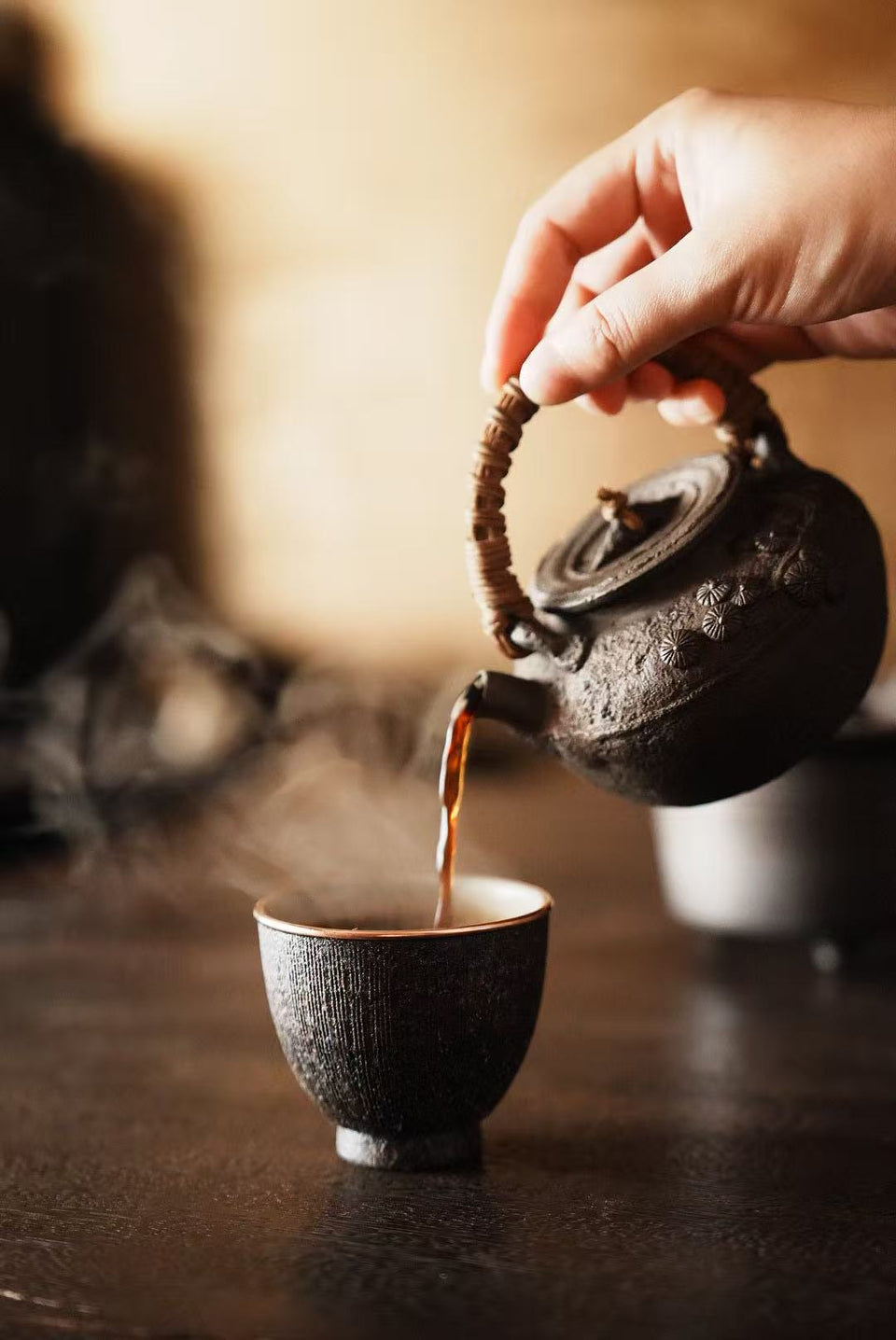 Granite Edge Series Host Teacup with Copper Rim