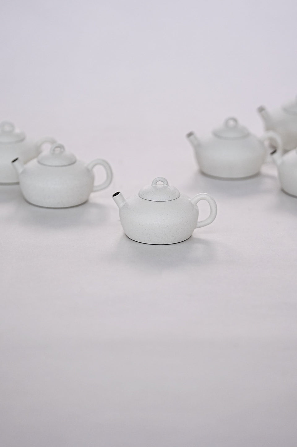 Wide White Pu'er Teapot