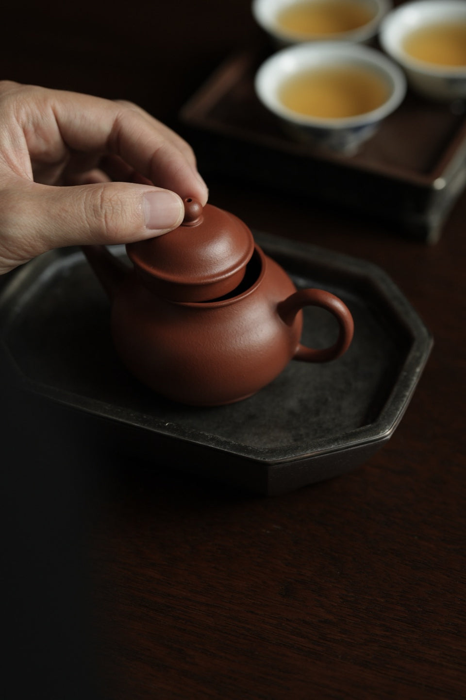 Yixing Zhuni Guava-Shaped Shuiping Teapot 100ml