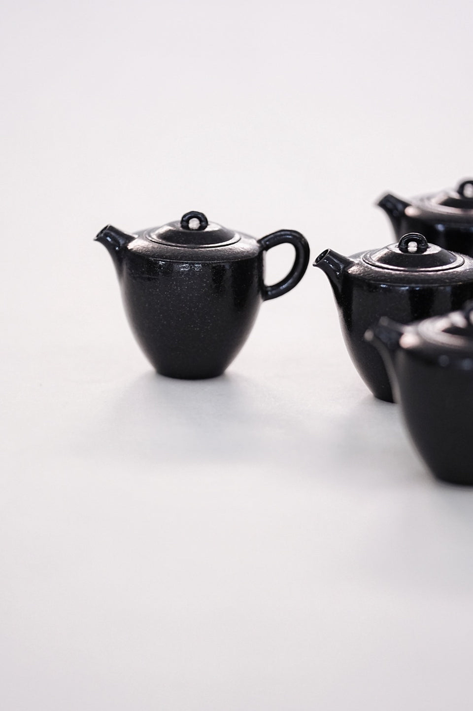 Black Glaze & Black Pottery Teapot