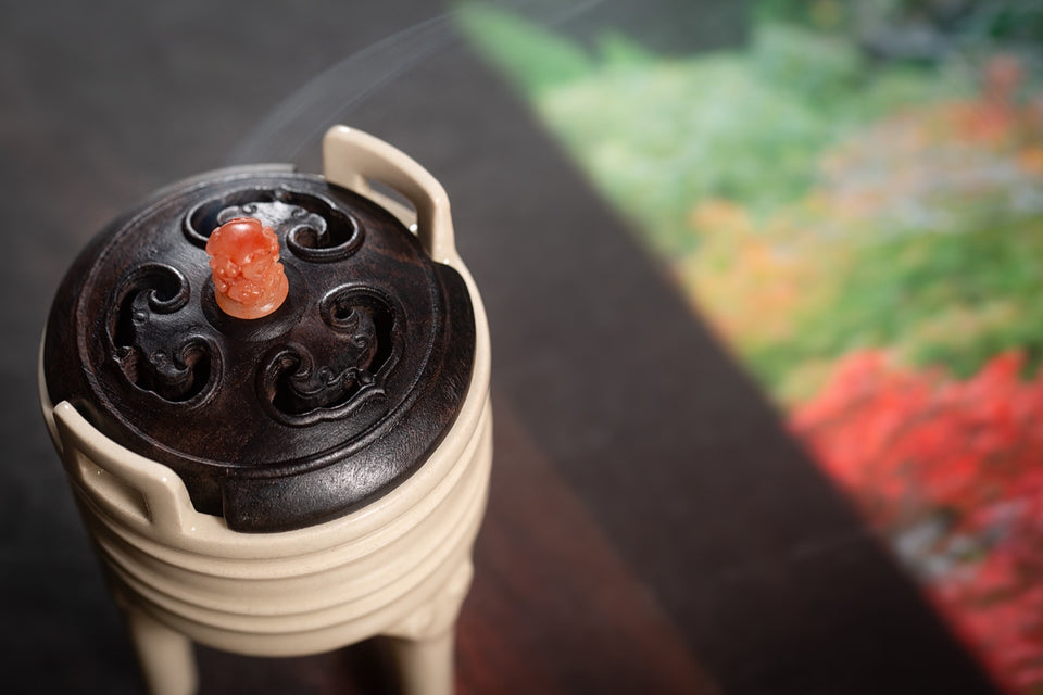 Xuande-Inspired Mini Tripod Incense Burner