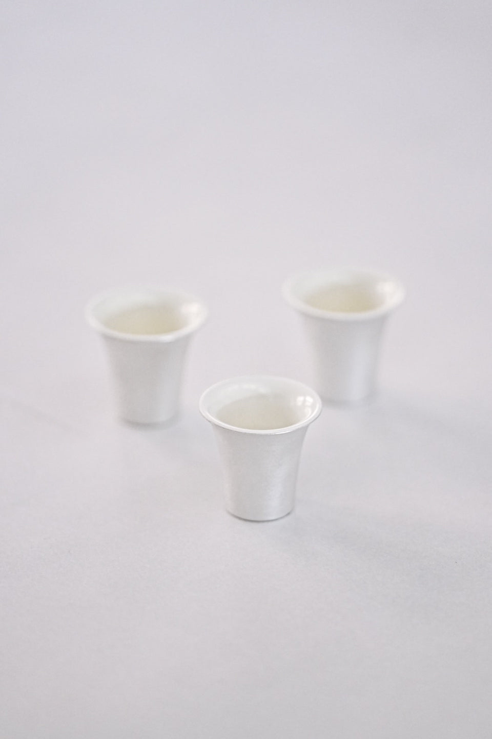 "单枞" (Dān cōng) Oolong Silver Teacup, Set of 3