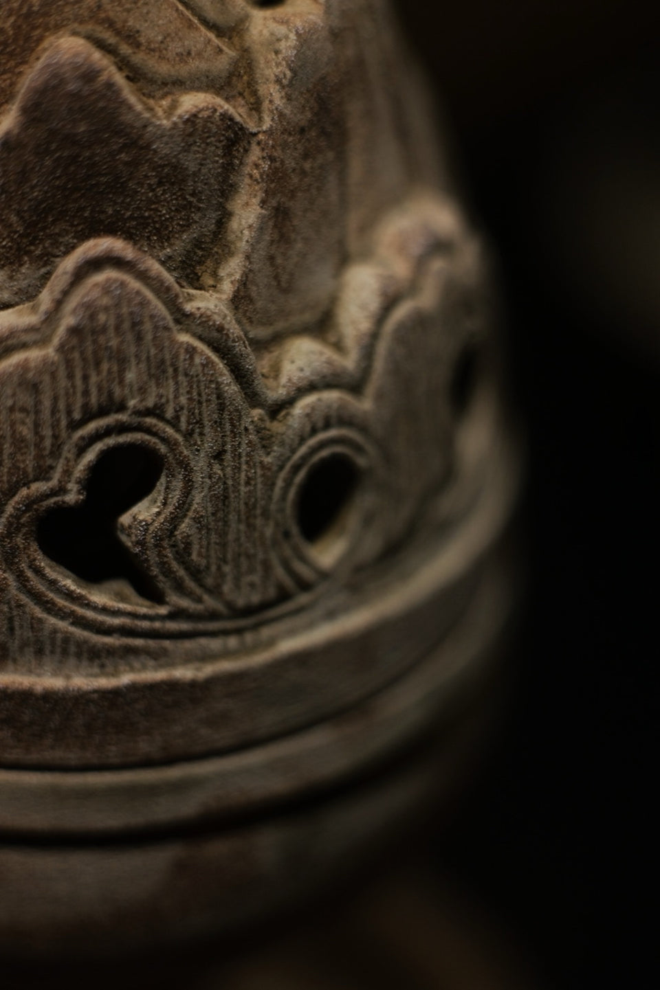 "Boshan" Mountain Ceramic Incense Burner