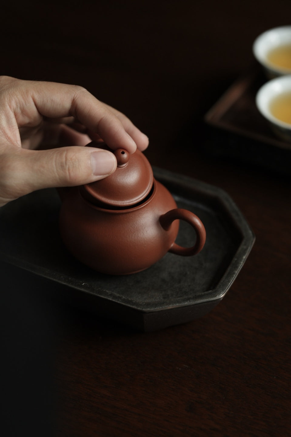 Yixing Zhuni Guava-Shaped Shuiping Teapot 100ml