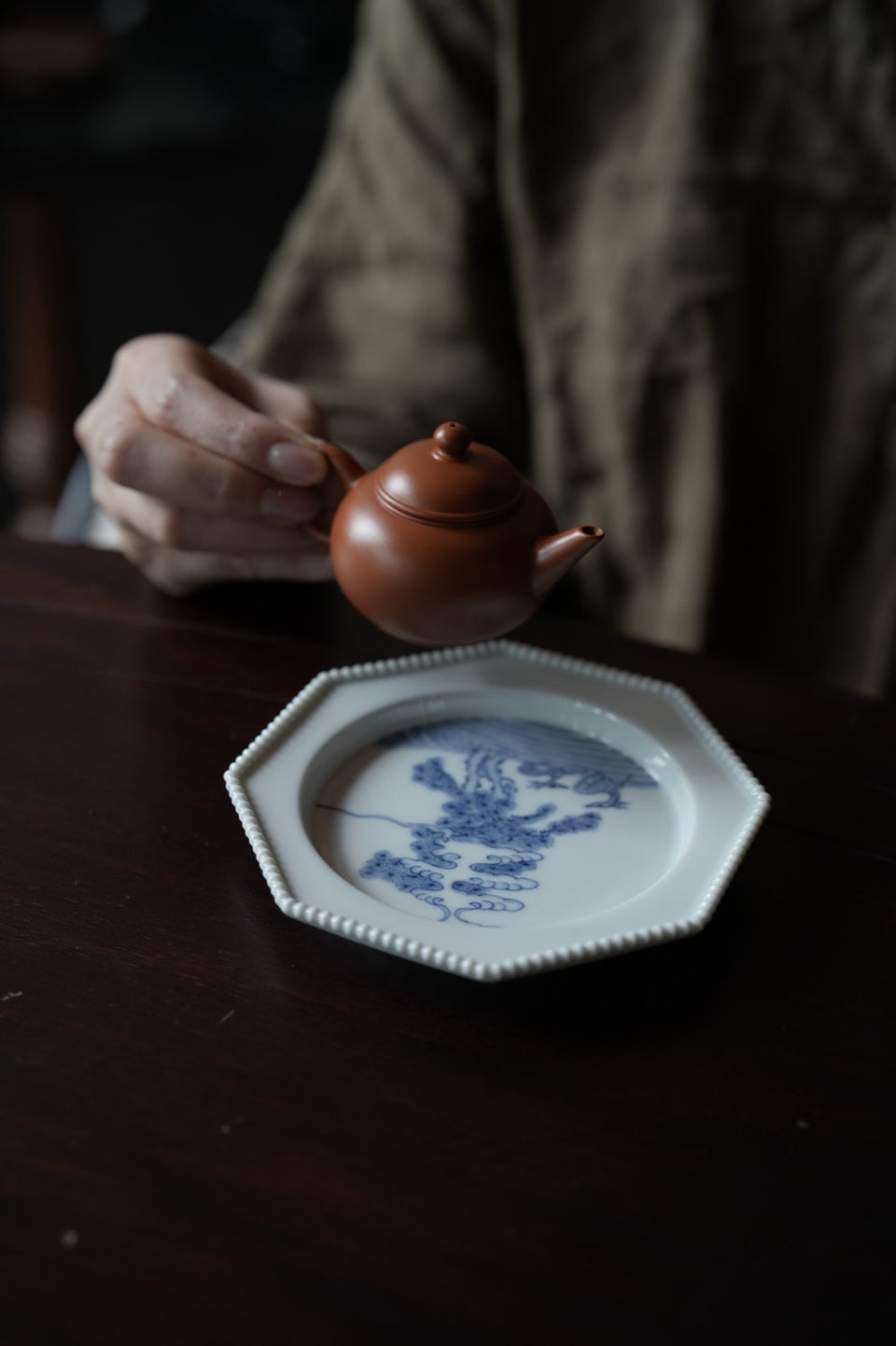 High Mountain Deer Cloud Hucheng Tea Tray