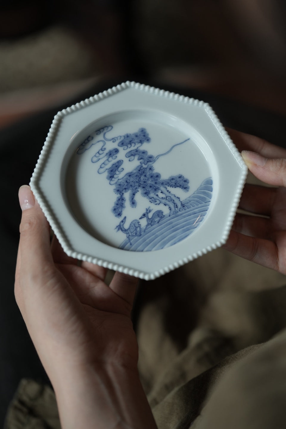 High Mountain Deer Cloud Hucheng Tea Tray