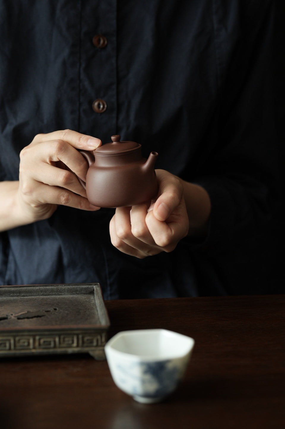 “Yan Xin” Aged Zini Clay Teapot