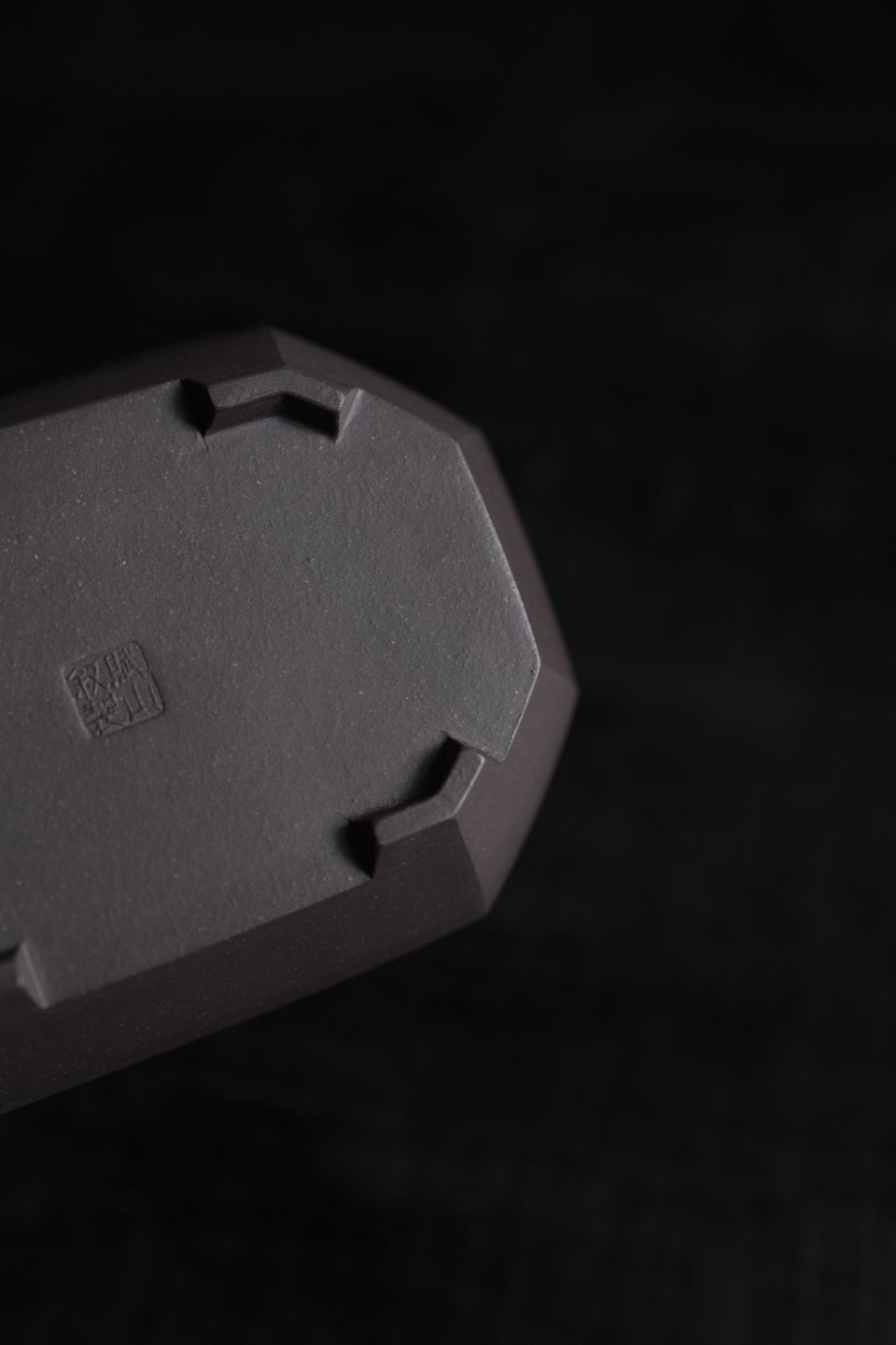 Octagonal Zisha Tea Boat Hucheng with Tin Top