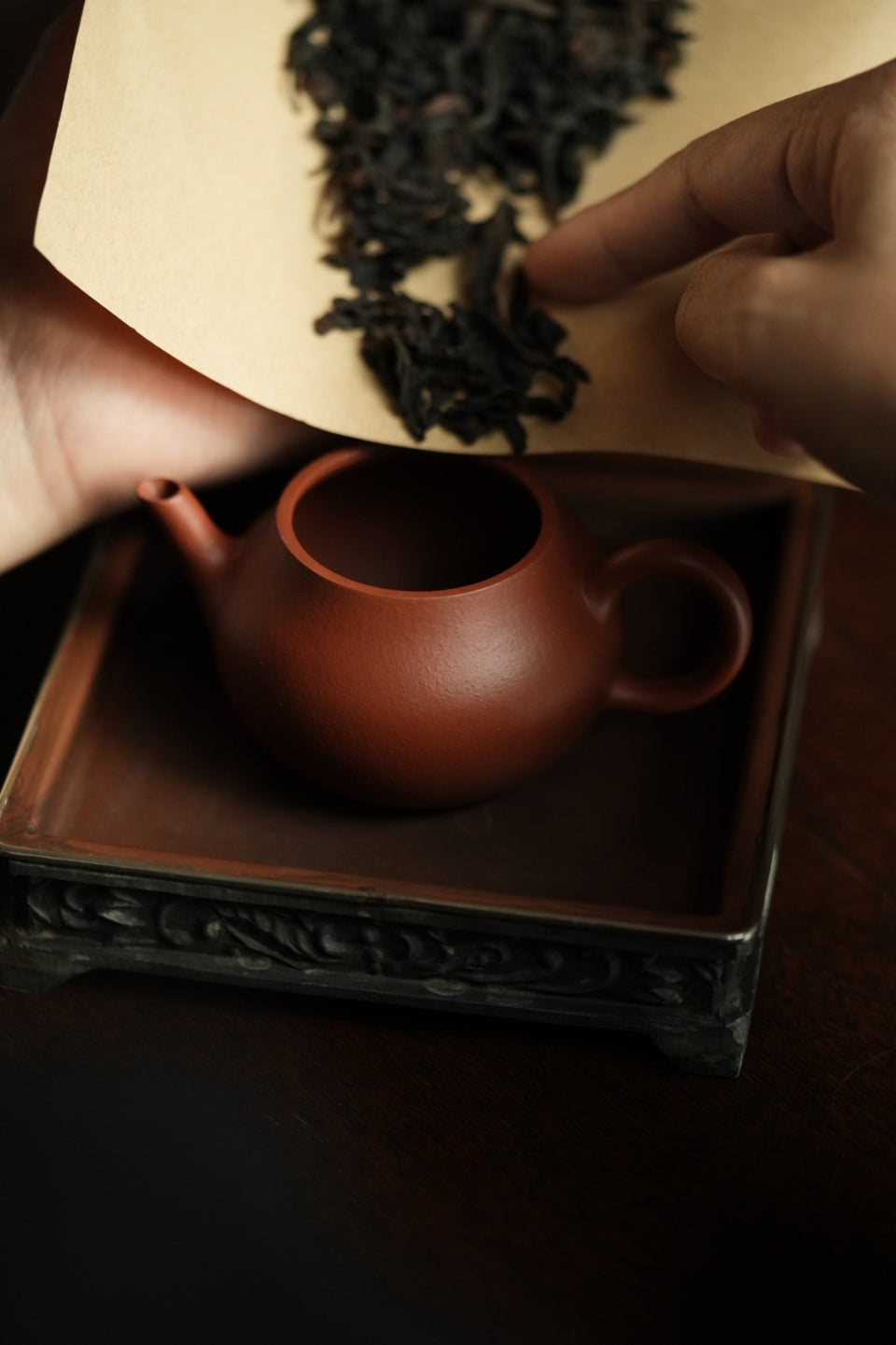 Yixing Zhuni Pan Hu Teapot